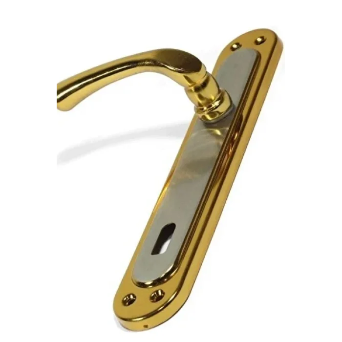 Saten Aynalı Kapı Kolu 1Takım çift kol (0177)