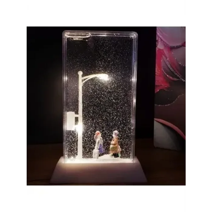 Sokak Lambası Kar Küresi Teraryum 17x10cm (0177)