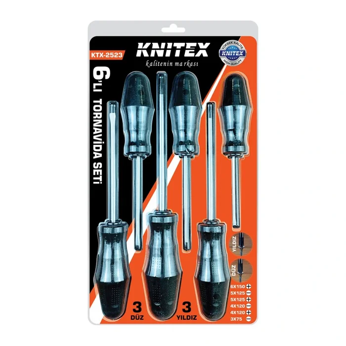 6PCS TORNAVİDA SETİ  6X150 YILDIZ - 5X125 DÜZ-YILDIZ - 4X120 DÜZ-YILDIZ - 3X75 DÜZ (5047)
