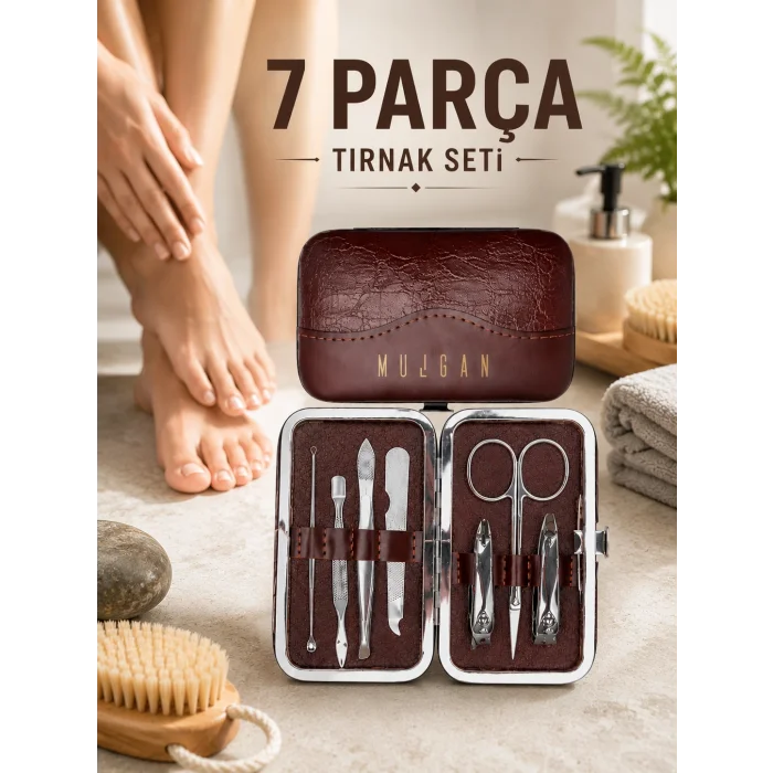 7 Parça Çelik Manikür Pedikür Seti