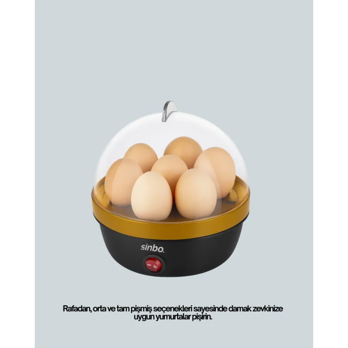 7 Yumurta Kapasiteli Buharlı Yumurta Pişirme Cihazı Sesli Uyarılı