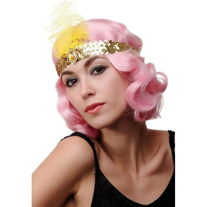 70ler 80ler ve 90lar Temalı Altın Renk Çarliston Saç Bandı