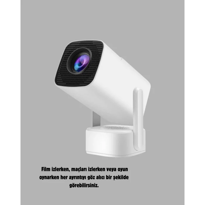 720p HD Projeksiyon Cihazı – Uzun Ömürlü Ampul, Canlı Renkler ve Evde Sinema Keyfi