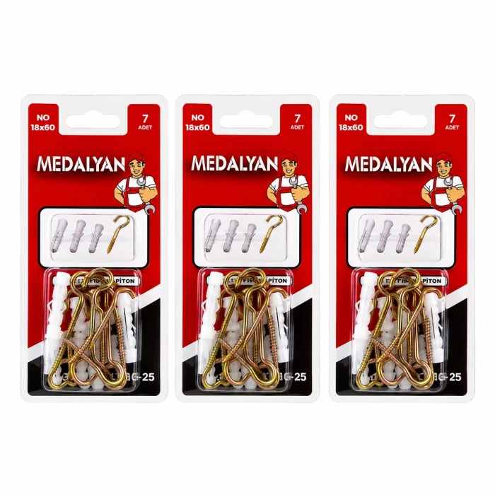 84 ADET 18X60 AÇIK PİTON DÜBELLİ 12X7PCS (5047)