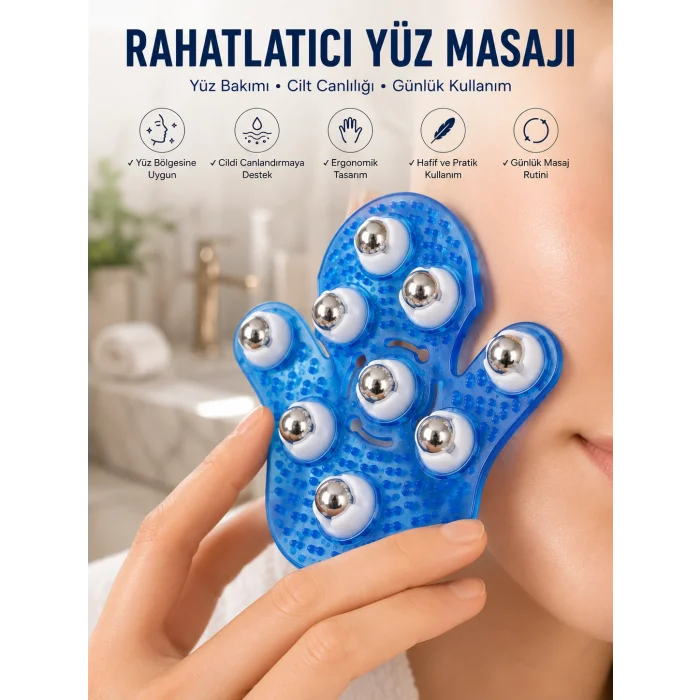 9 Bilyeli Masaj Eldiveni Giyilebilir Plastik Vücut Sıkılaştırıcı