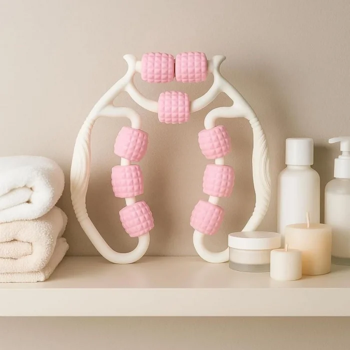 9 Tekerlekli Lenfatik Masaj Roller – Selülit Giderici, Cilt Sıkılaştırıcı, Bacak Kol Sırt Masaj Aleti (5047)