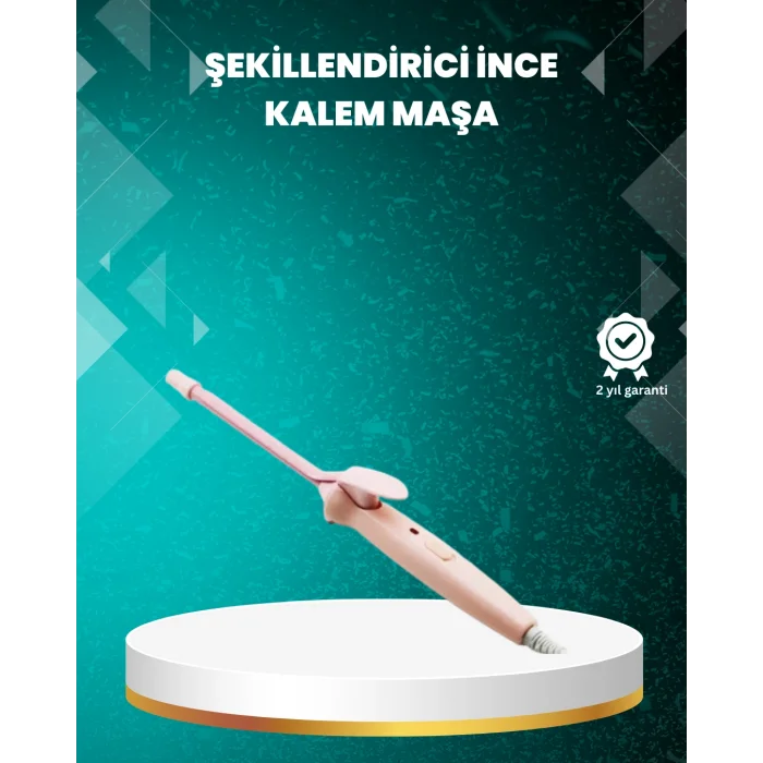 9mm İnce Bukle Maşası Afro ve Sık Bukleler İçin Uygun