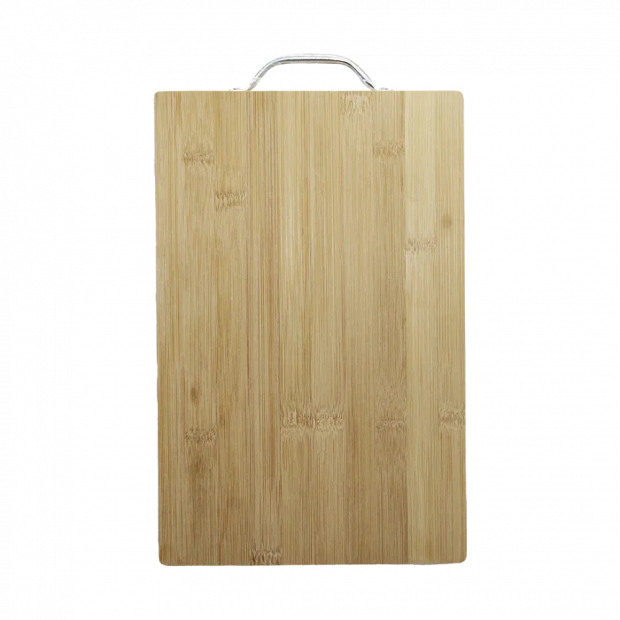 AHŞAP BAMBU KESİM PANOSU METAL KULPLU 20X30X1.7CM (5047)