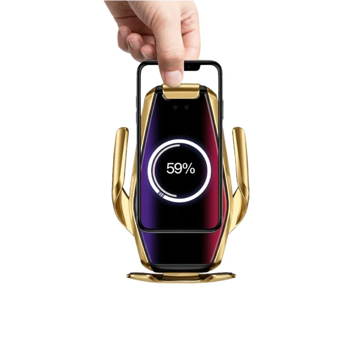 Akıllı Araç İçi Telefon Tutucu Kablosuz Şarj ve Otomatik Açılır Kapanır Sistem