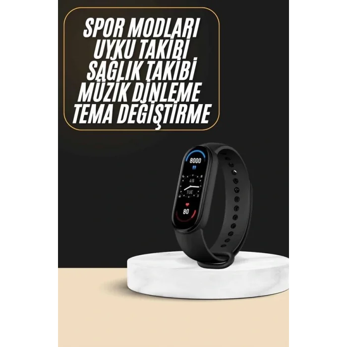 Akıllı Bileklik Android ve İOS Uyumlu Bildirim ve Çağrı Görme Spor Takibi