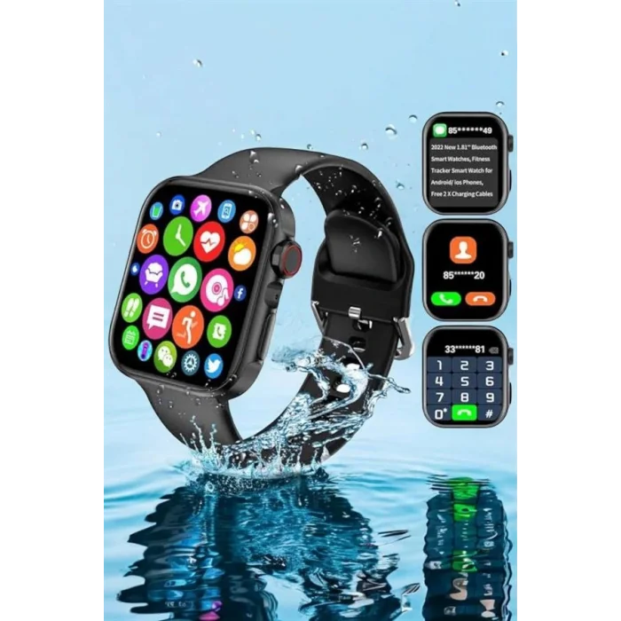 Akıllı Saat Bluetooth Bağlantı ve 24 Saat Sağlık İzleme GPS Arama Cevaplama