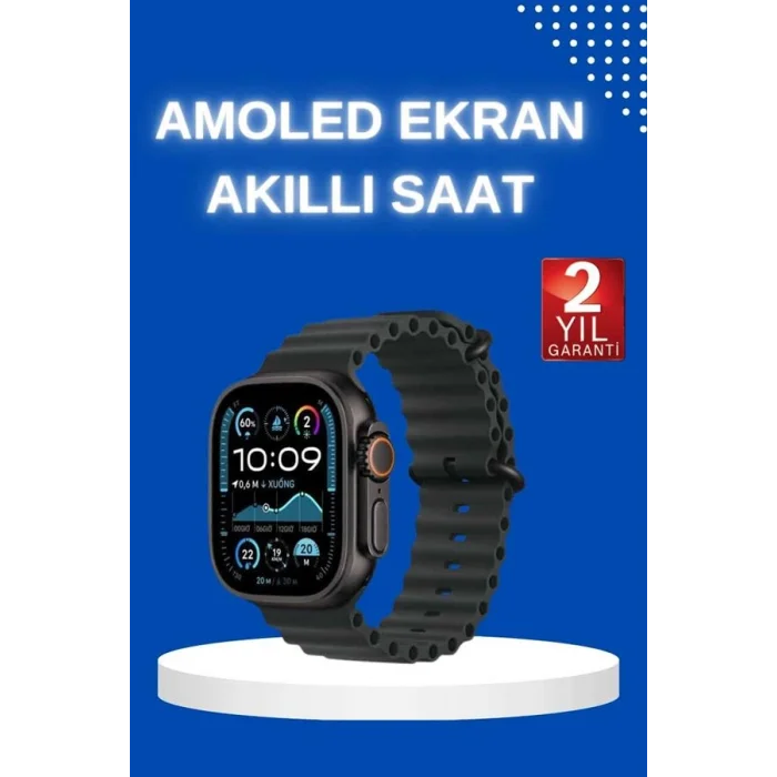 Akıllı Saat Bluetooth Bağlantılı NFC ve GPS Uyumlu Nabız Ölçer Sesli Görüşme Yeni Nesil