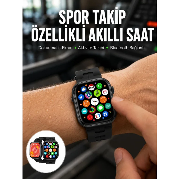 Akıllı Saat Çağrı Cevaplama Müzik Dinleme Plastik Kordon Mesaj Bildirimleri Yeni Seri