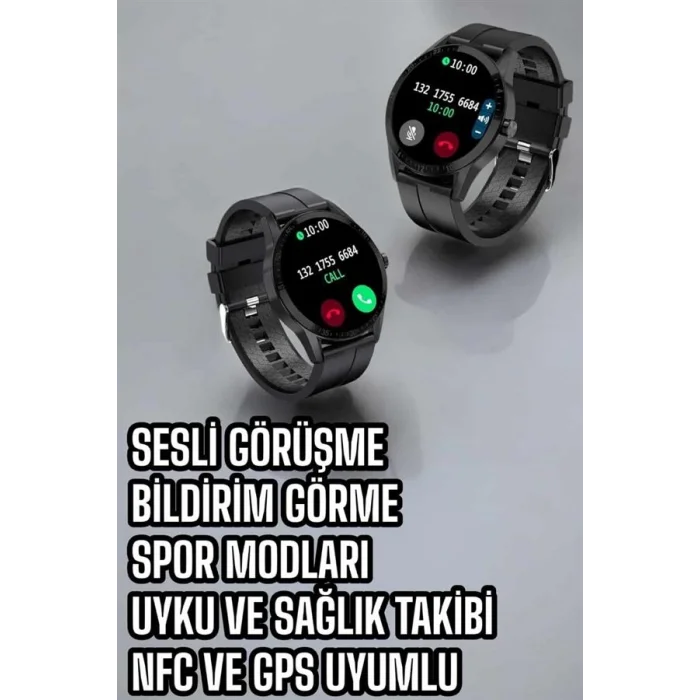Akıllı Saat Sesli Görüşme Bluetooth Bağlantılı 3 Kordonlu Yeni Nesil