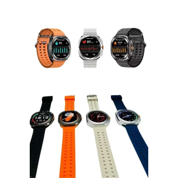 Akıllı Saat Unısex Zarif Görünümlü Titanyum Kasa Amoled Ekran Müzik Dinleme