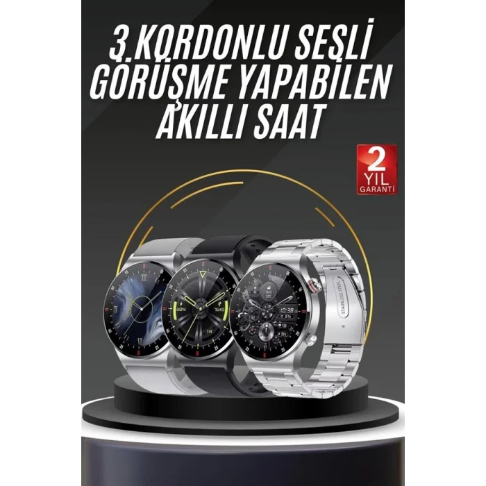 Akıllı Saat Uyku ve Sağlık Takibi NFC Uyumlu Bluetoooth Bağlantılı Android İOS Uyumlu