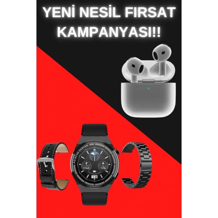 Akıllı Saat ve Kulaklık Seti Bildirim Görme Arama Cevaplama ANC Özelliği