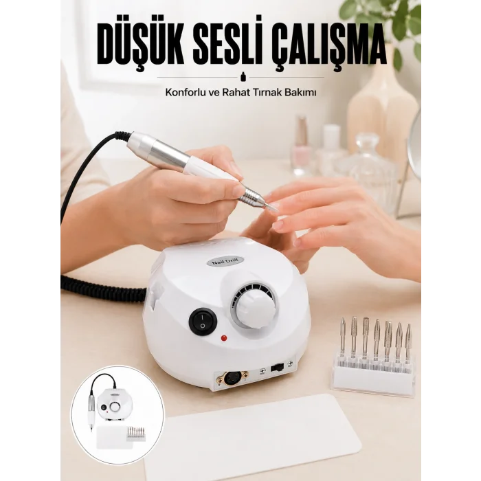Akrilik ve Jel Tırnaklar İçin Profesyonel Tırnak Frezesi Yeni Nesil