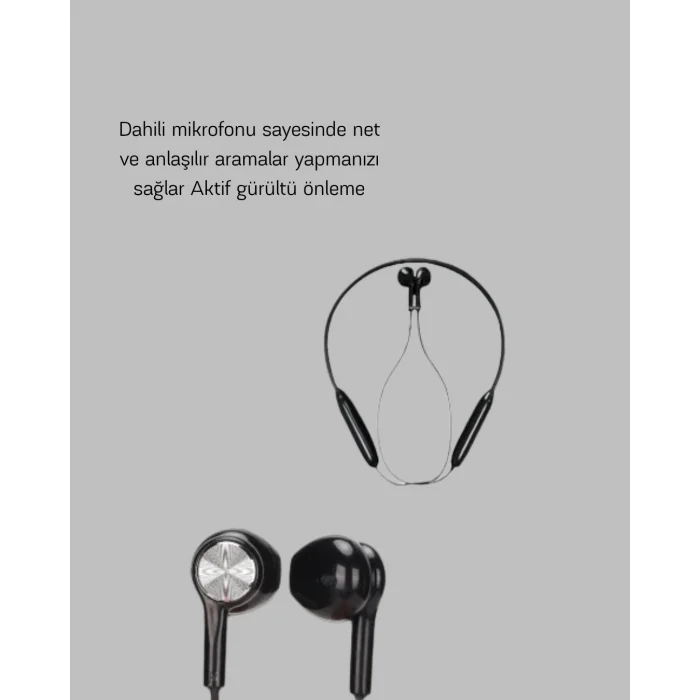 Aktif Gürültü Önlemeli Bluetooth Kulaklık – Dokunmatik Kontrol, Dahili Mikrofon, Yüksek Ses Kalitesi