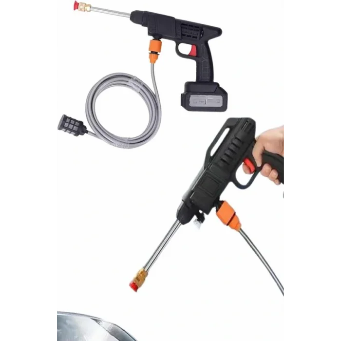 Akülü Oto Araç Yıkama Yüksek Basınçlı Araba Yıkama Makinesi Şarjlı