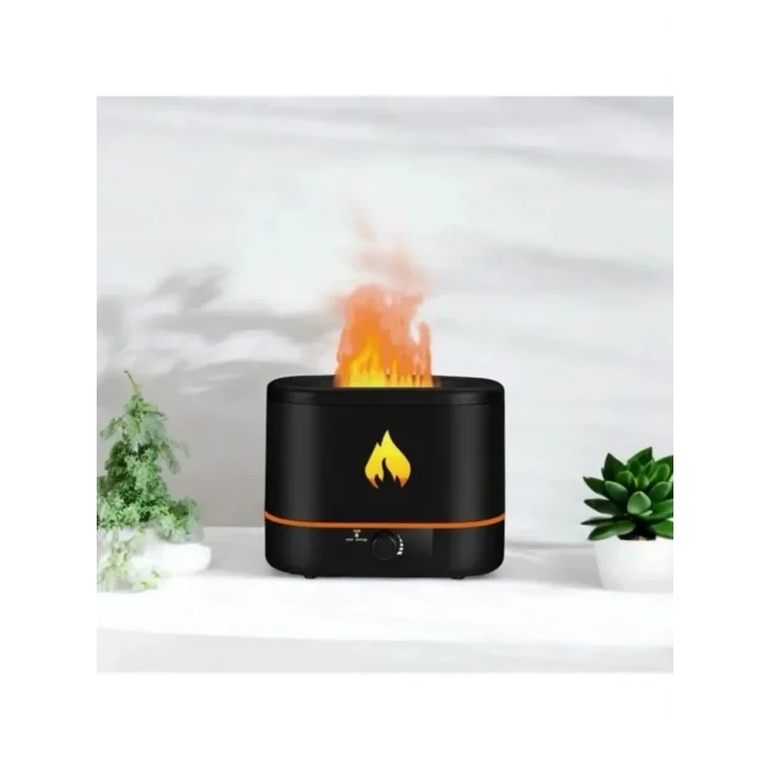 Alev Desenli 2 Lt Su Hazneli Ultrasonik Buhar &amp; Sessiz Çalışma Hava Nemlendirici (5047)