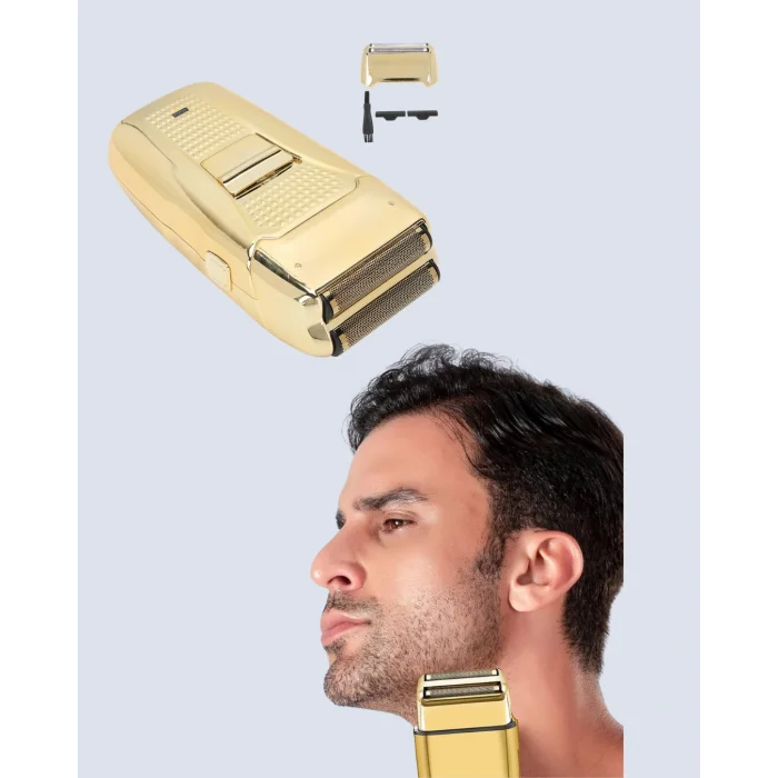 Altın Kaplama Kablolu Erkek Tıraş Makinesi Favori Aparatlı