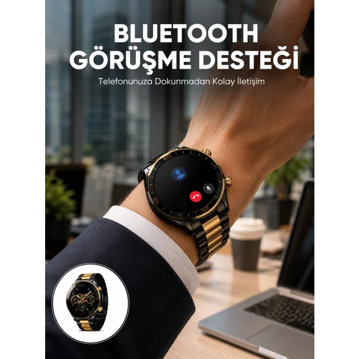 Amoled Ekran Akıllı Saat Uyku Nabız Adım Ölçer Su Geçirmez Yeni Nesil