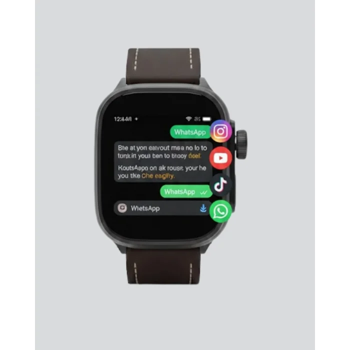 AMOLED Ekranlı Akıllı Saat WhatsApp TikTok YouTube