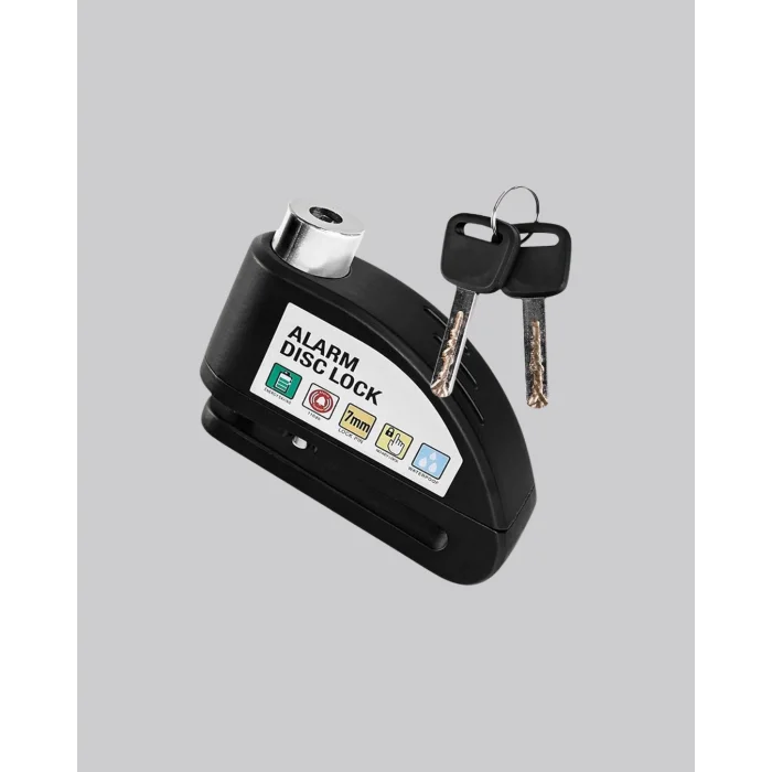 Anti Hırsızlık 110 dB Alarm Disk Fren Kilidi Suya Dayanıklı Çelik Güvenlik Kilidi