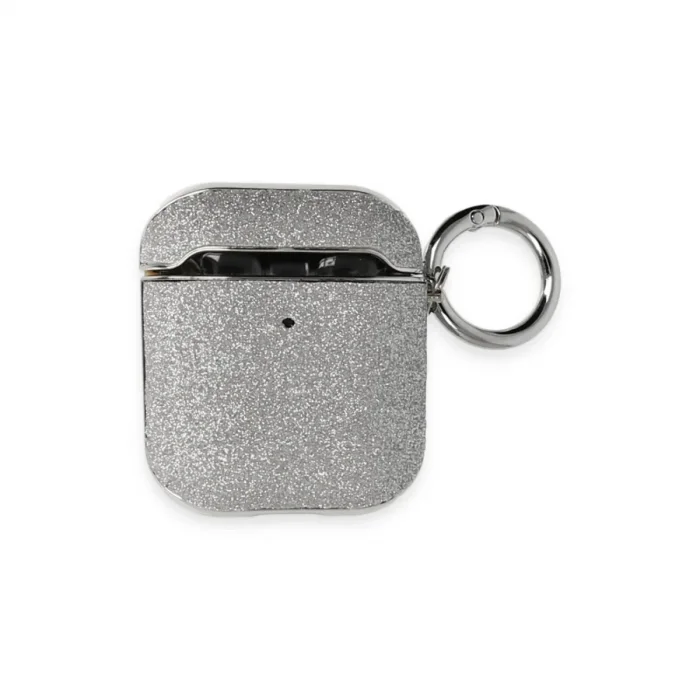Apple Airpods 2 (2.nesil) Spell Simli Kılıf - Gümüş