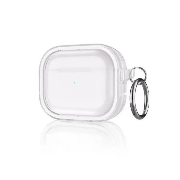 Apple Airpods Pro 2 (2.nesil) Shiny Şeffaf Kılıf - Beyaz