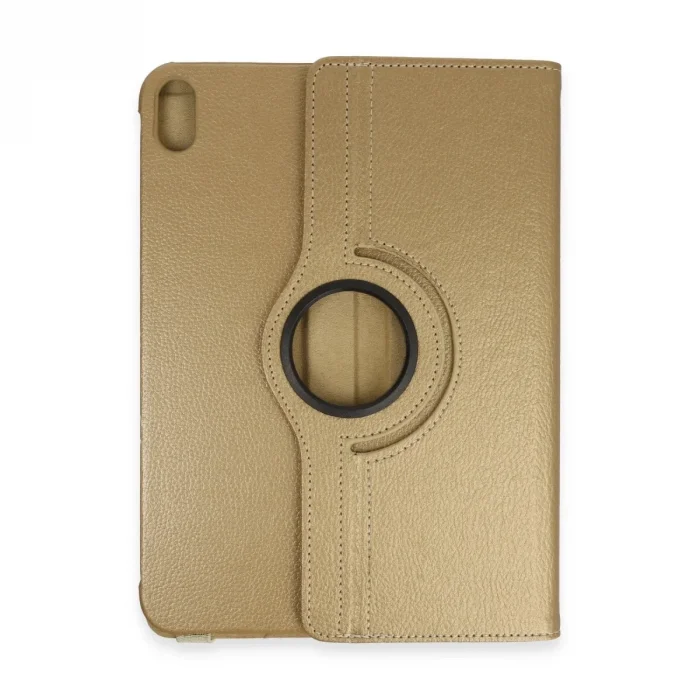Apple İpad 2022 10.9 (10.nesil) Kılıf 360 Tablet Deri Kılıf - Gold
