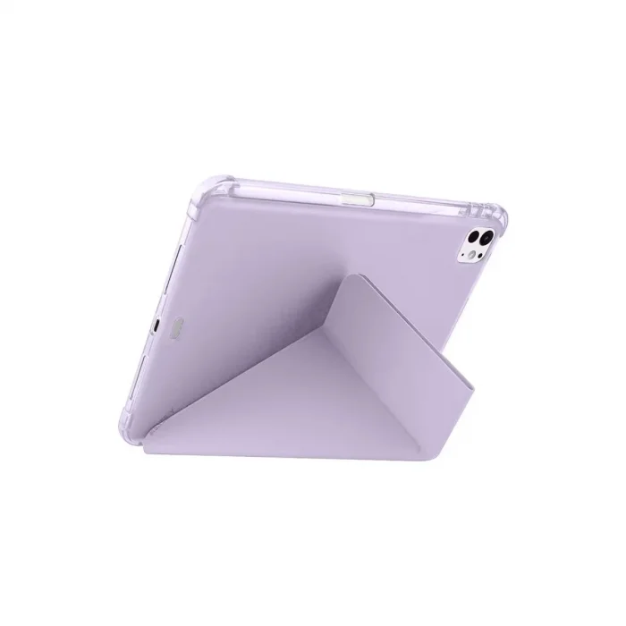 Apple İpad Air 13 (2024) Kılıf Kalemlikli Mars Tablet Kılıfı - Lila