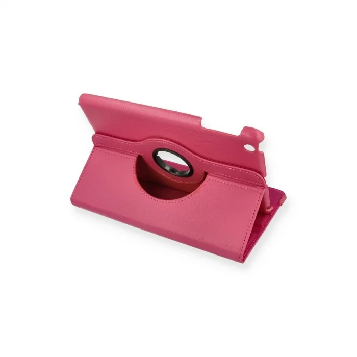 İpad Mini 1 Kılıf 360 Tablet Deri Kılıf - Pembe