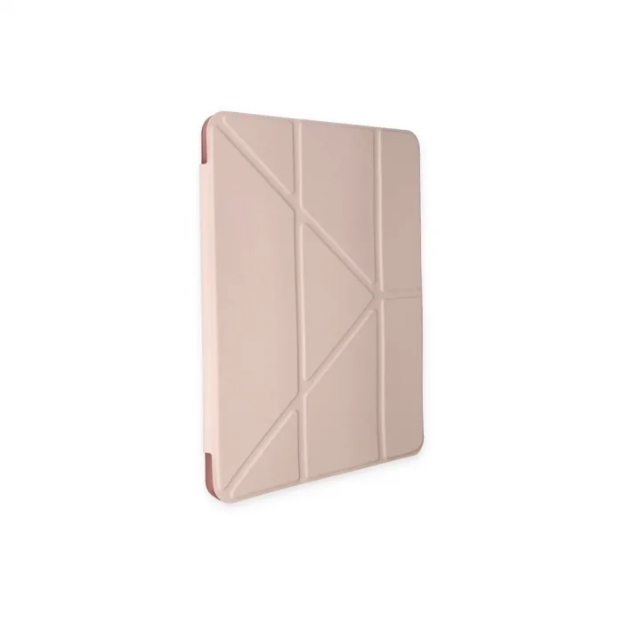 Apple İpad Pro 12.9 (2021) Kılıf Kalemlikli Mars Tablet Kılıfı - Rose Gold