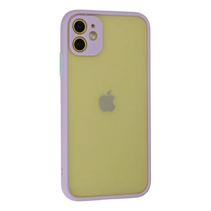 Apple İphone 11 Kılıf Montreal Silikon Kapak - Mor