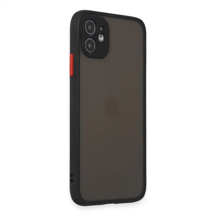 Apple İphone 11 Kılıf Montreal Silikon Kapak - Siyah