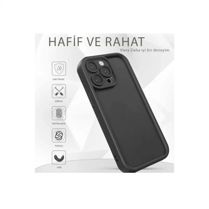 Apple İphone 11 Kılıf Viera Silikon - Siyah