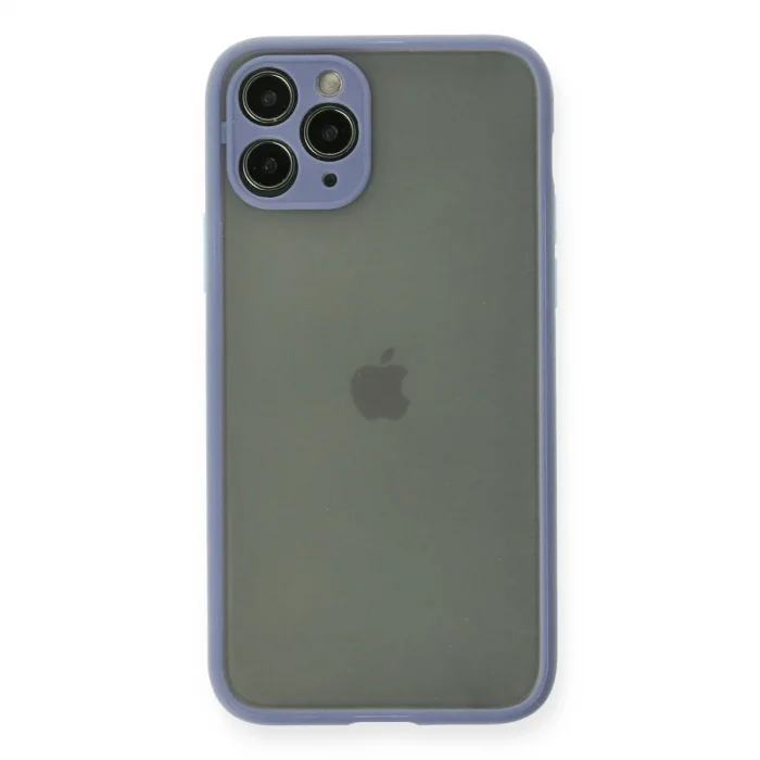 Apple İphone 11 Pro Kılıf Montreal Silikon Kapak - Gri