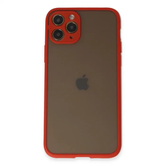 Apple İphone 11 Pro Kılıf Montreal Silikon Kapak - Kırmızı