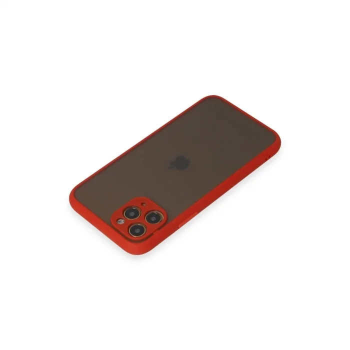 Apple İphone 11 Pro Kılıf Montreal Silikon Kapak - Kırmızı