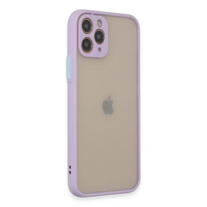 Apple İphone 11 Pro Kılıf Montreal Silikon Kapak - Mor