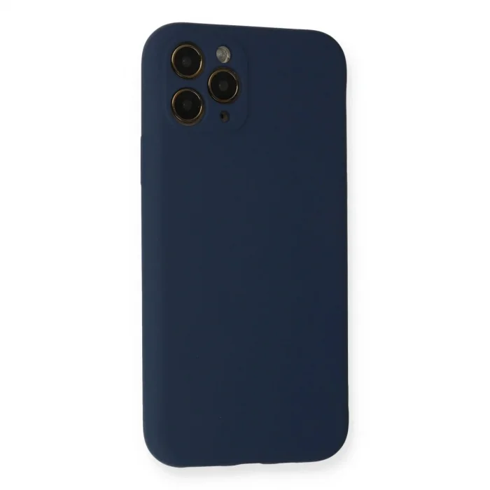 İphone 11 Pro Kılıf Nano İçi Kadife Silikon - Lacivert