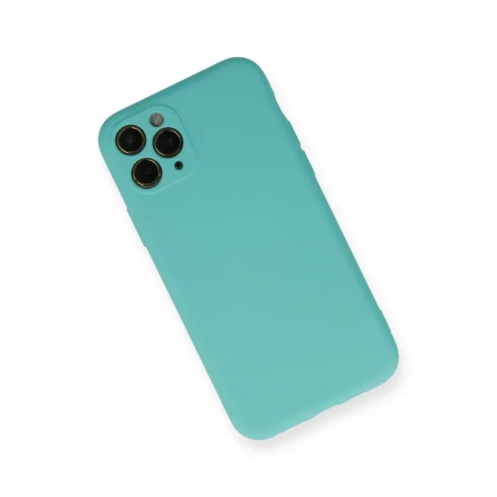 İphone 11 Pro Kılıf Nano İçi Kadife Silikon - Turkuaz