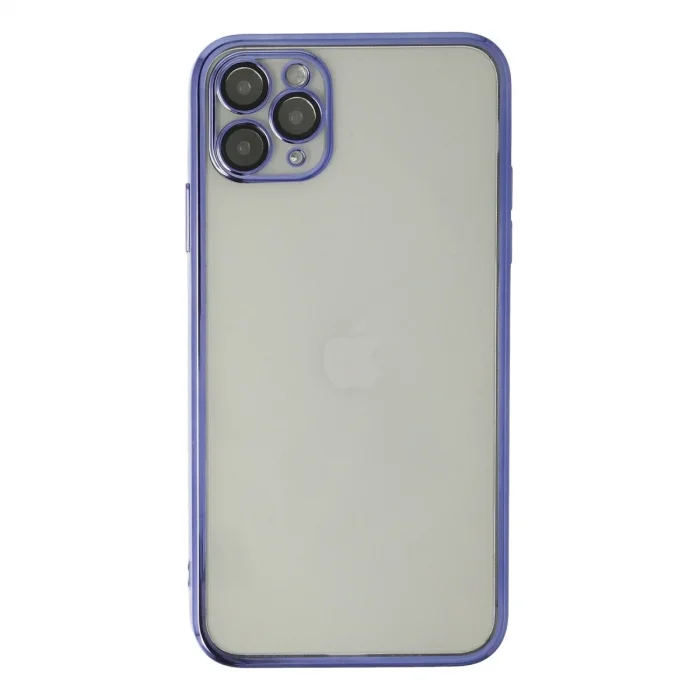 Apple İphone 11 Pro Kılıf Razer Lensli Silikon - Mor
