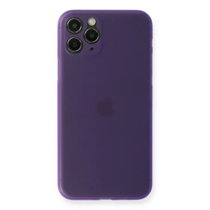 Apple İphone 11 Pro Max Kılıf Pp Ultra İnce Kapak - Mor