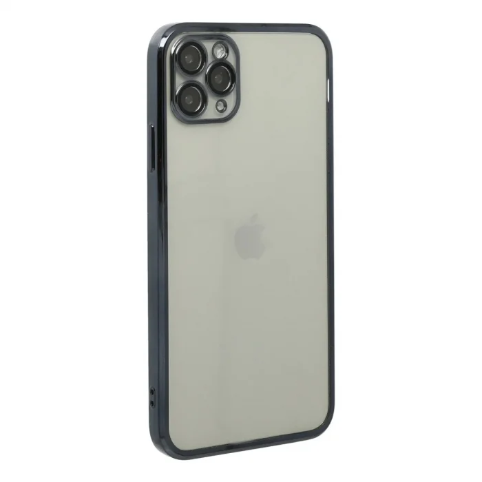 Apple İphone 11 Pro Max Kılıf Razer Lensli Silikon - Siyah