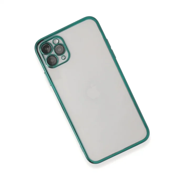 Apple İphone 11 Pro Max Kılıf Razer Lensli Silikon - Yeşil