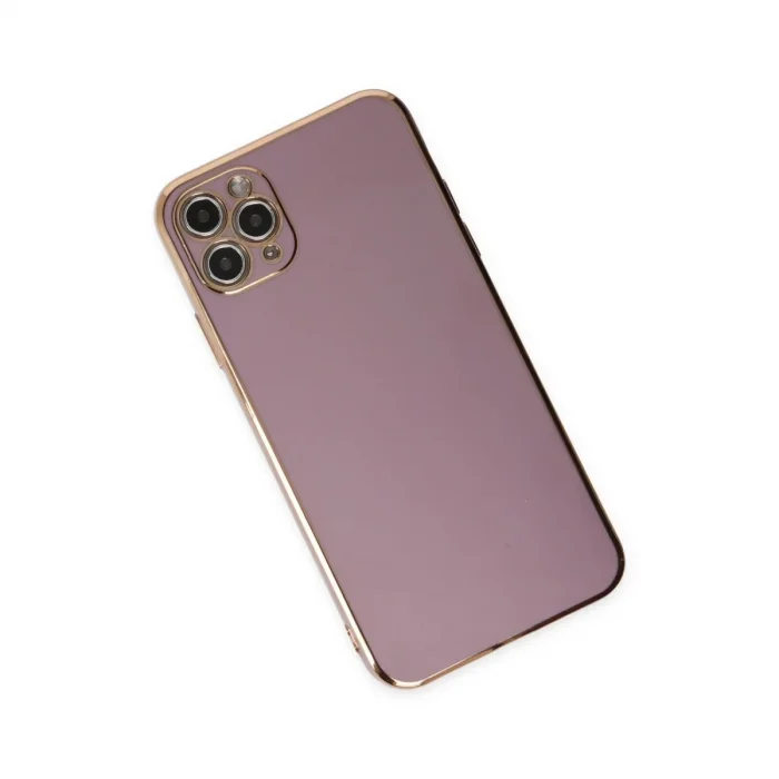 Apple İphone 11 Pro Max Kılıf Volet Silikon - Mor