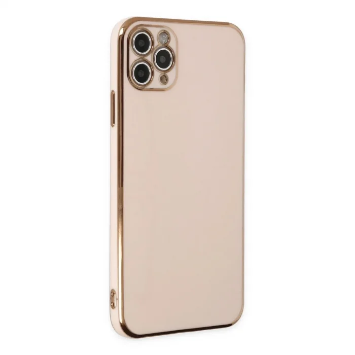 Apple İphone 11 Pro Max Kılıf Volet Silikon - Pembe
